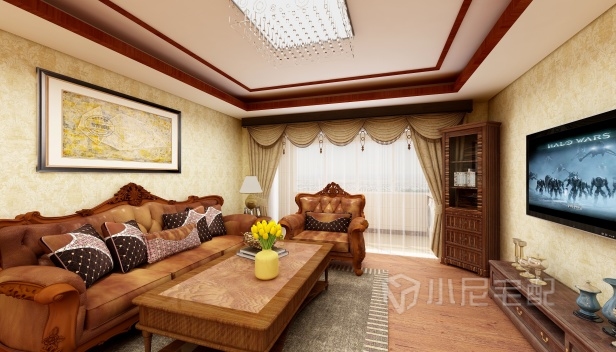 108㎡/三室一廳兩衛(wèi)/混搭