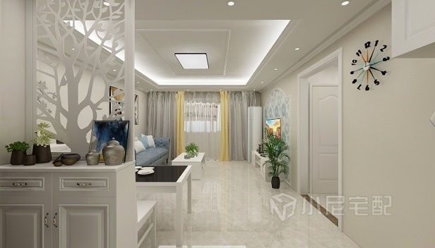 80㎡/兩室一廳一衛(wèi)/現(xiàn)代