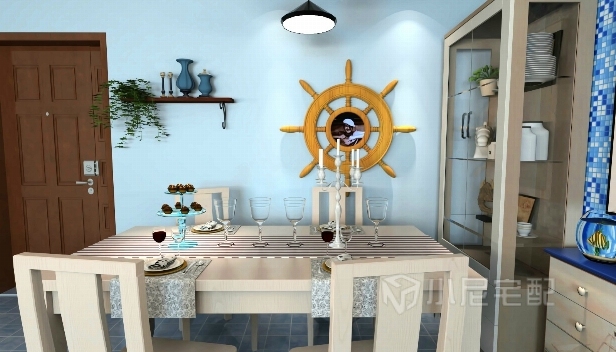 90.78㎡/三室一廳兩衛(wèi)/混搭