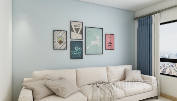 62.59㎡/兩室一廳一衛(wèi)/現(xiàn)代