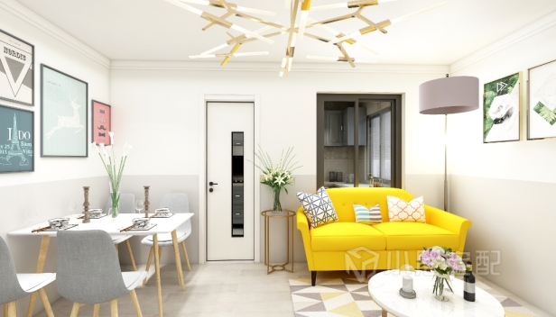 70㎡/兩室一廳一衛(wèi)/簡(jiǎn)約