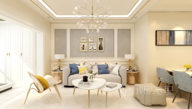 86㎡/兩室兩廳一衛(wèi)/現代